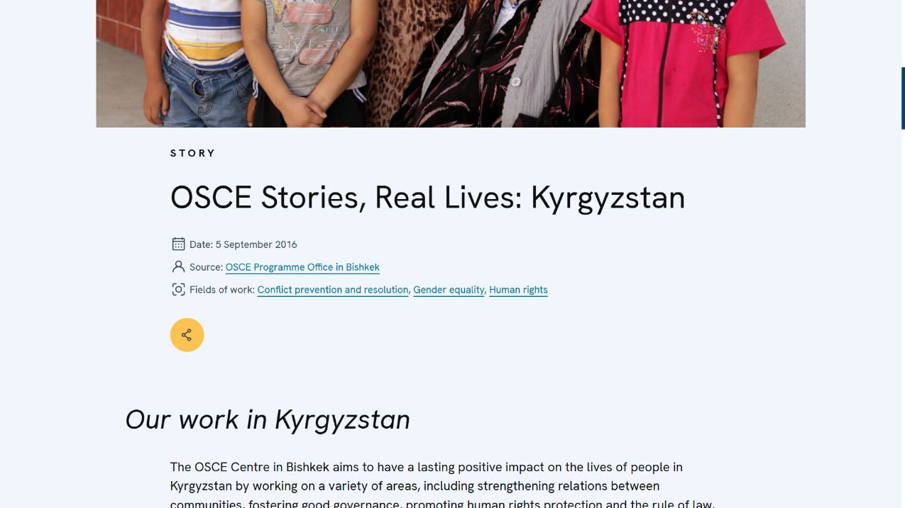 The collection on OSCE.org — source preview